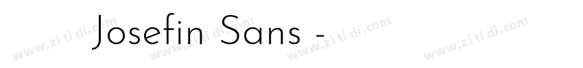 商用需购买授权Josefin Sans 字体转换